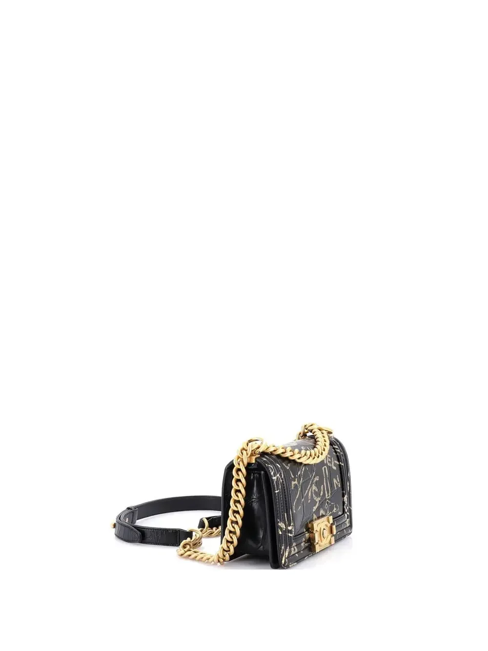 Chanel Boy Flap Bag Graffiti Crocodile #242868C48B
